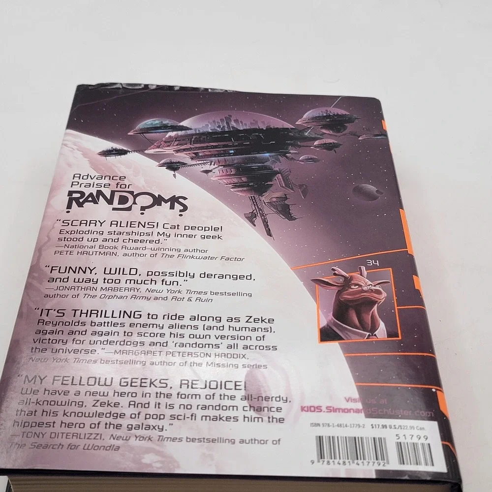 David Liss Randoms Hardcover First Edition 2015 Sci-Fi YA Novel First Print Good